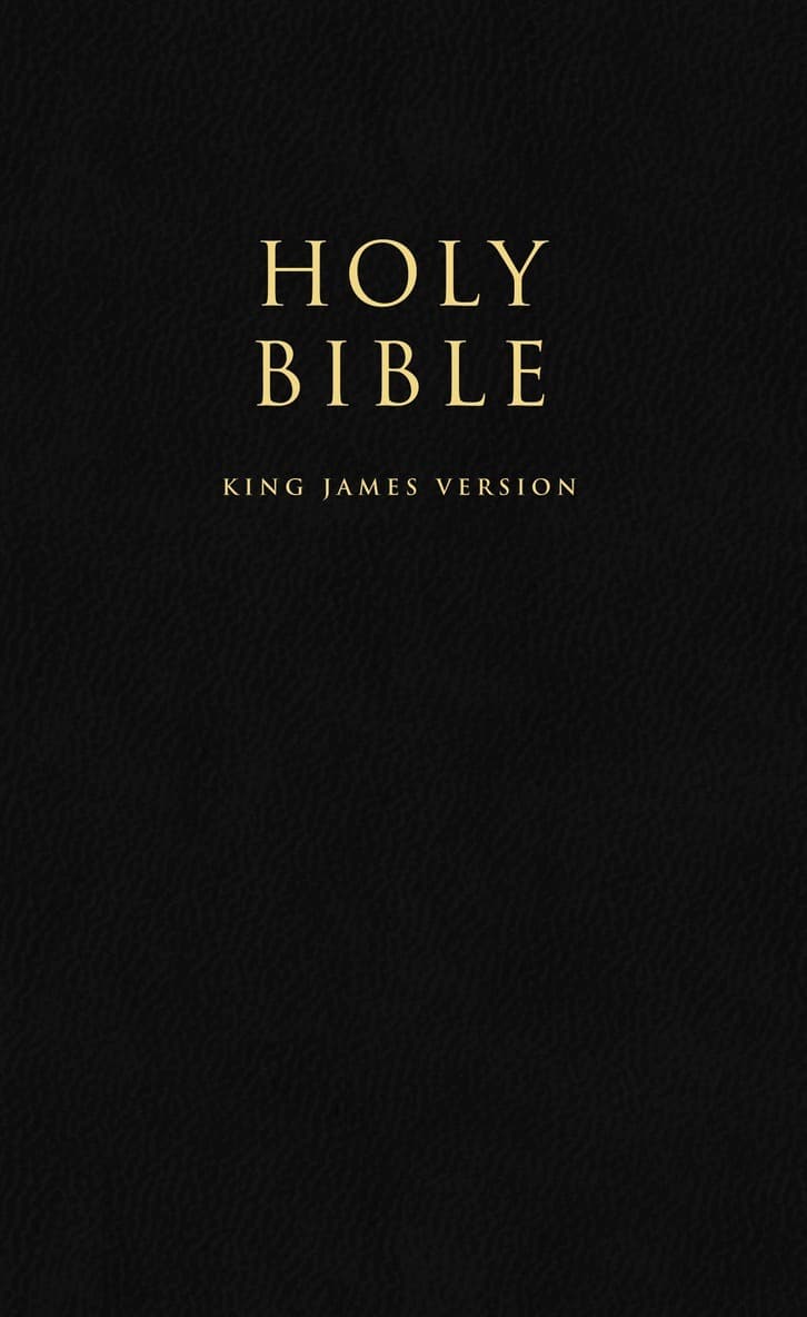 HOLY BIBLE: King James Version (KJV) Popular Gift & Award Black Leatherette Edition