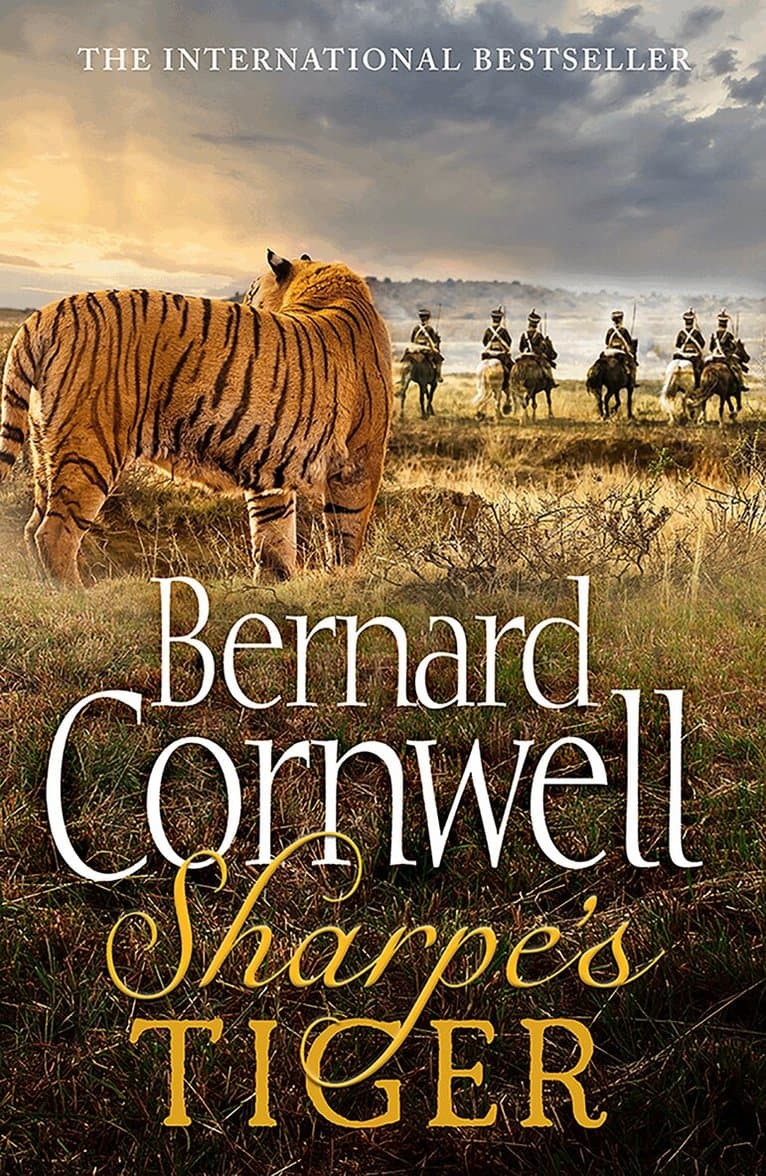 Omslag till boken Sharpe’s Tiger av Bernard Cornwell