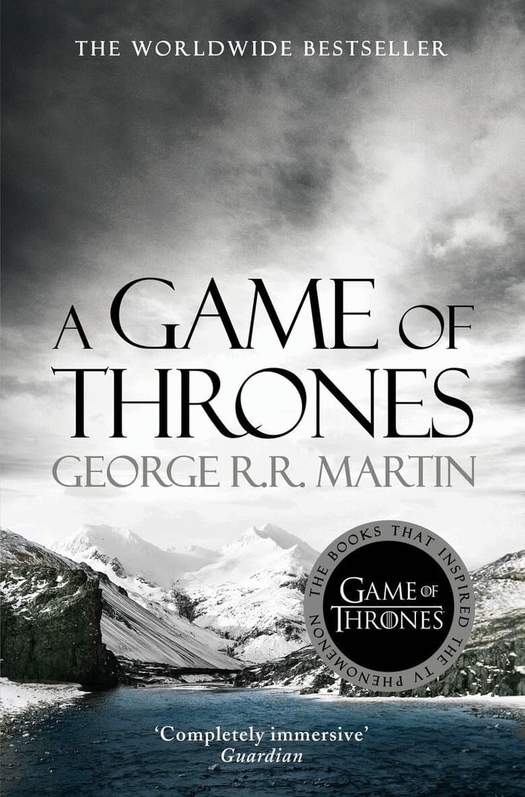 Omslag till boken Game of Thrones av George R. R. Martin