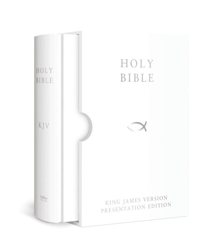 HOLY BIBLE: King James Version (KJV) White Presentation Edition