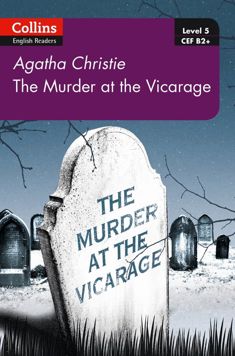 Omslag till boken Murder at the Vicarage av Agatha Christie