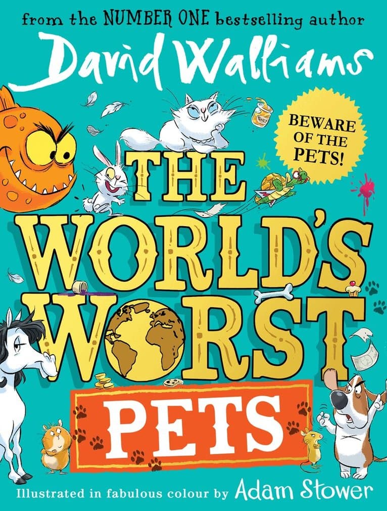Omslag till boken World’s Worst Pets av David Walliams