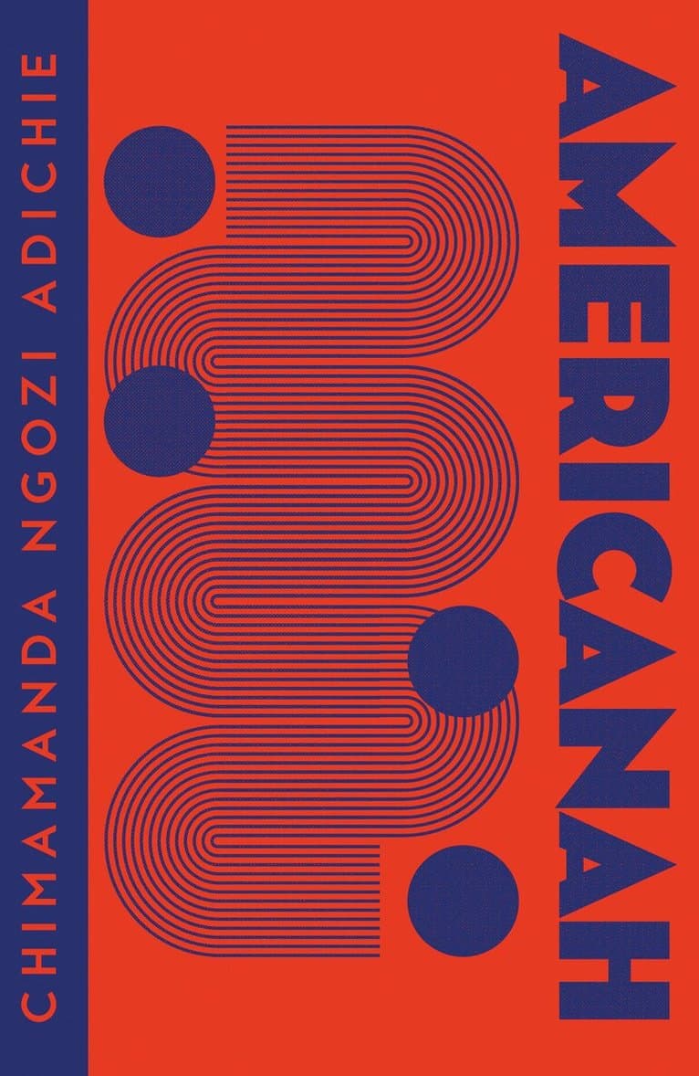 Omslag till boken Americanah av Chimamanda Ngozi Adichie