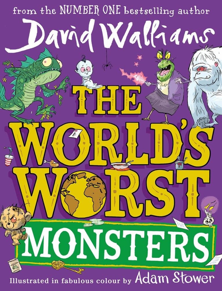 Omslag till boken World’s Worst Monsters av David Walliams