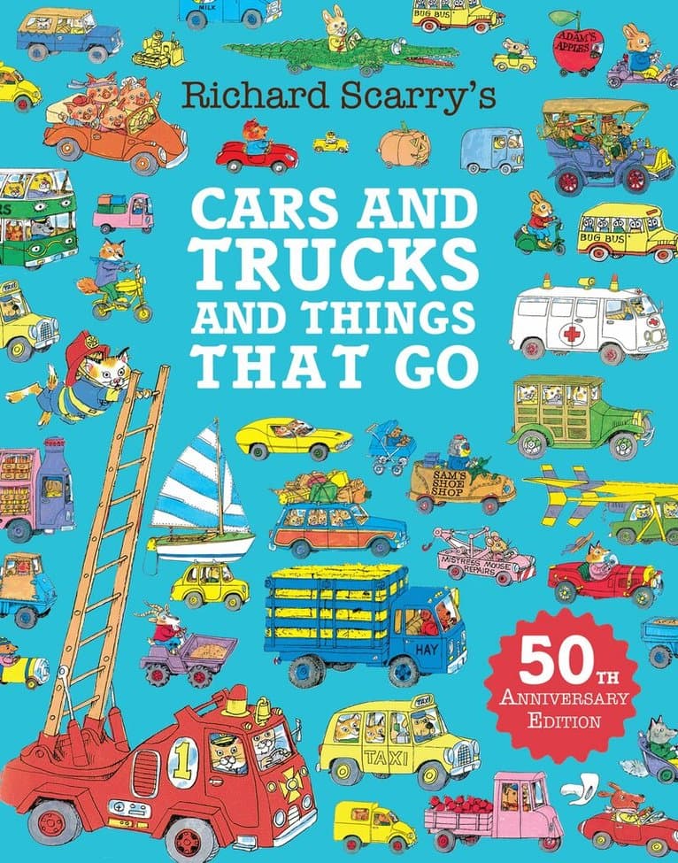Omslag till boken Cars and Trucks and Things That Go av Richard Scarry