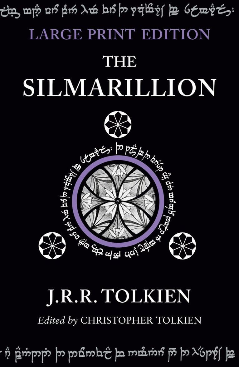 Omslag till boken Silmarillion av J. R. R. Tolkien