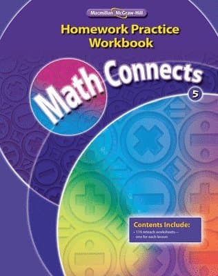 Math Connects, Grade 5, Homework Practice Workbook