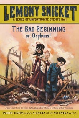 Omslag till boken The Bad Beginning av Lemony Snicket