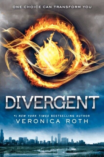 Omslag till boken Divergent av Veronica Roth
