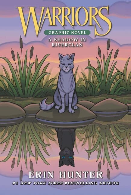 Omslag till boken Warriors: A Shadow in RiverClan (Full-Color Adventure) av Erin Hunter