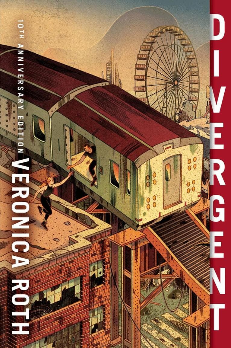 Omslag till boken Divergent av Veronica Roth