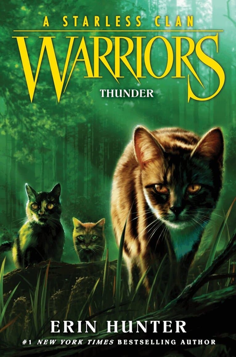 Omslag till boken Warriors: A Starless Clan #4: Thunder av Erin Hunter