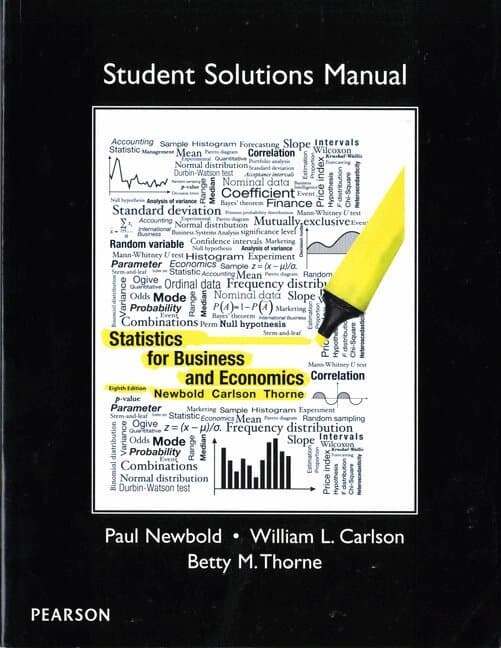 Student Solutions Manual for Statistics for Business and Economics