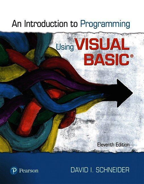 Introduction to Programming Using Visual Basic