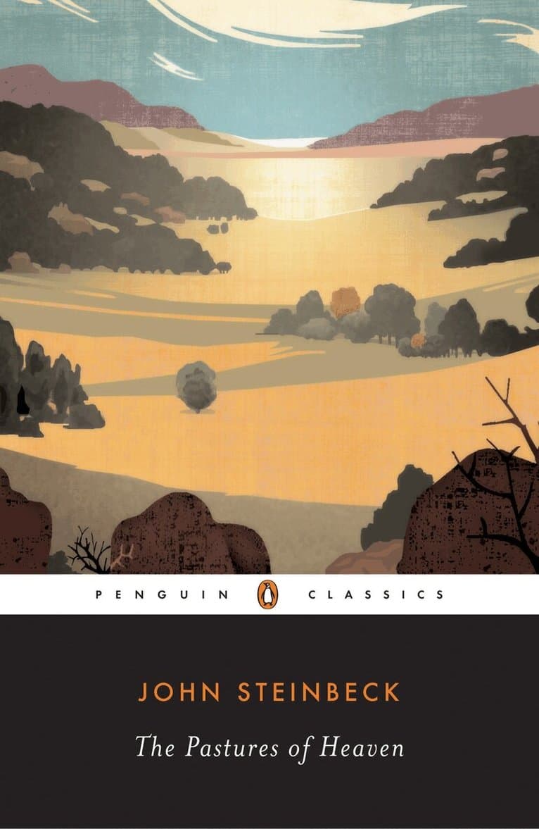 Omslag till boken Pastures of Heaven av John Steinbeck