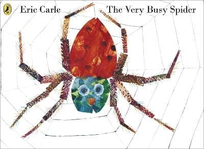 Omslag till boken Very Busy Spider av Eric Carle