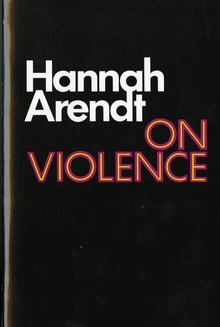 Omslag till boken On Violence av Hannah Arendt