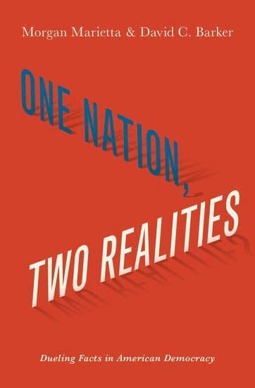 Omslag till boken One Nation, Two Realities av Morgan Marietta