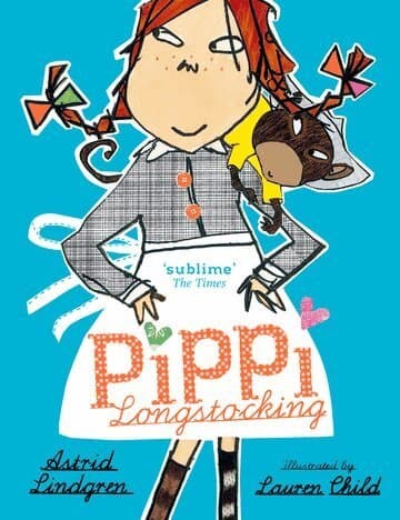 Omslag till boken Pippi Longstocking av Astrid Lindgren