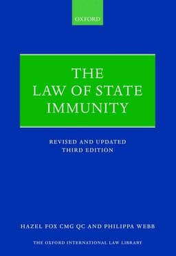 The Law of State Immunity