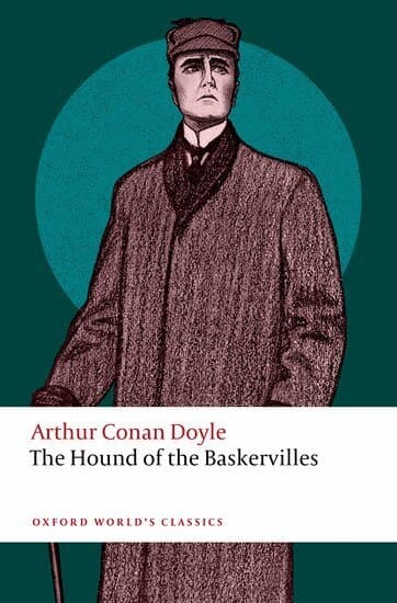 Omslag till boken The Hound of the Baskervilles av Arthur Conan Doyle