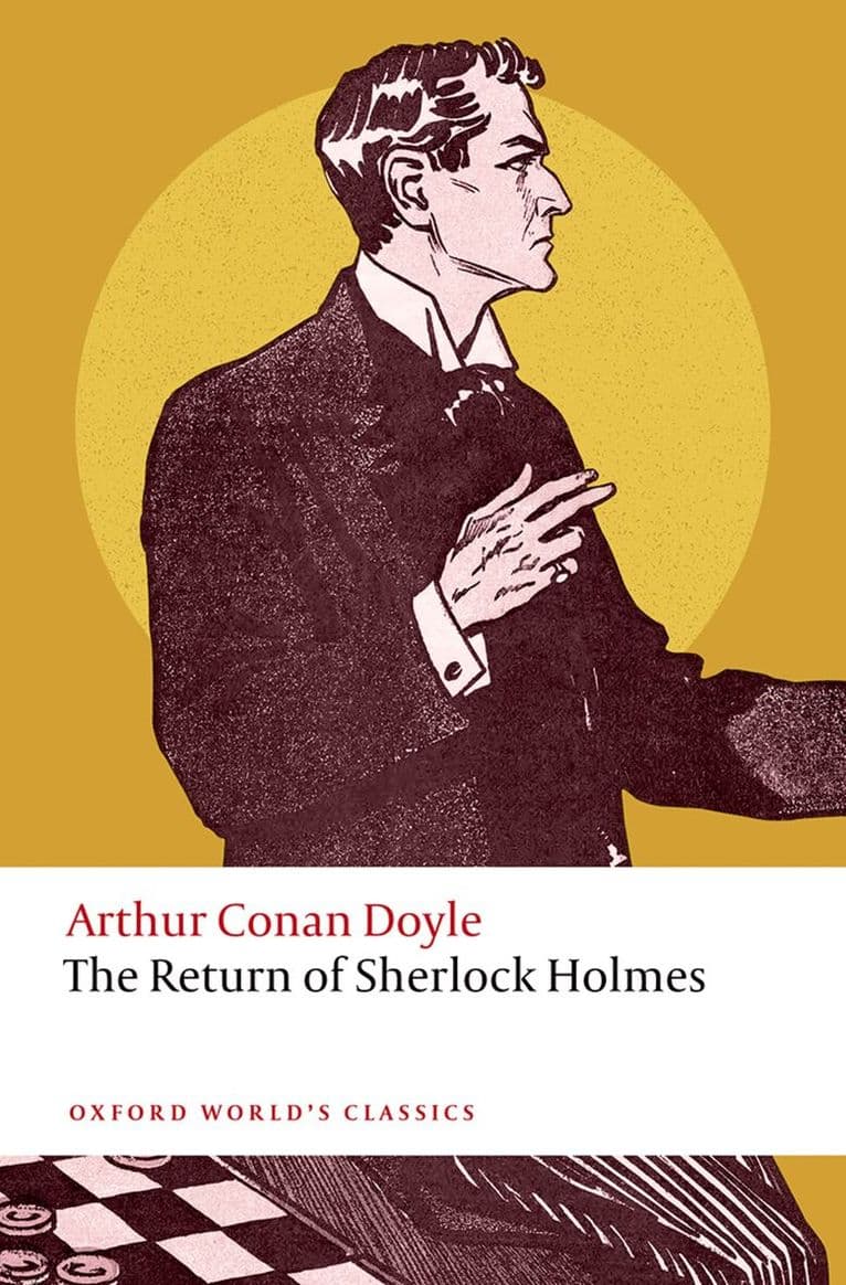 Omslag till boken The Return of Sherlock Holmes av Arthur Conan Doyle