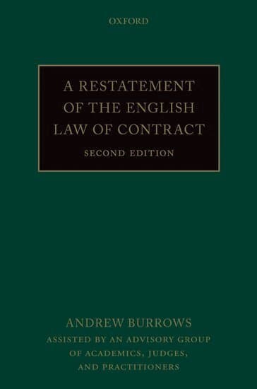 A Restatement of the English Law of Contract