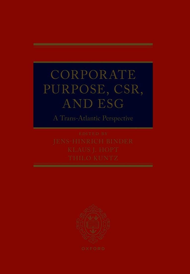 Corporate Purpose, CSR, and ESG