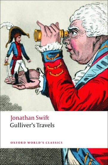 Omslag till boken Gulliver's Travels av Jonathan Swift