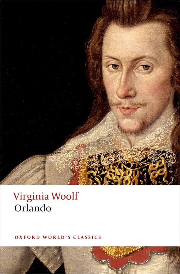 Omslag till boken Orlando av Virginia Woolf