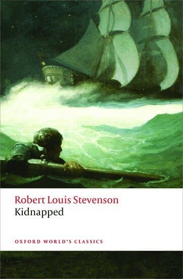 Omslag till boken Kidnapped av Robert Louis Stevenson