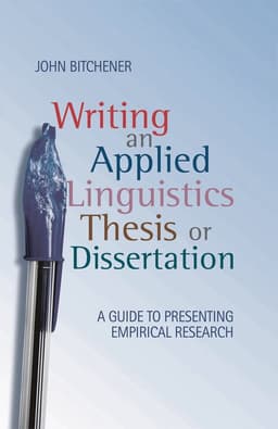 Writing an Applied Linguistics Thesis or Dissertation
