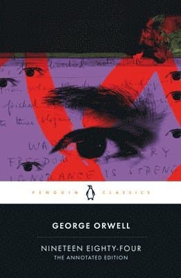 Omslag till boken Nineteen Eighty-Four av George Orwell