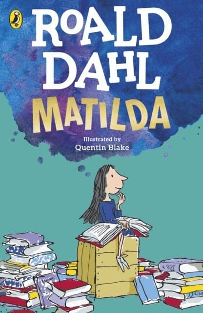 Omslag till boken Matilda av Roald Dahl
