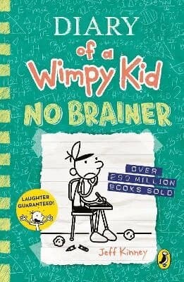 Omslag till boken Diary of a Wimpy Kid: No Brainer (Book 18) av Jeff Kinney