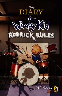 Omslag till boken Diary of a Wimpy Kid: Rodrick Rules (Book 2) av Jeff Kinney