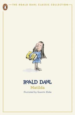 Omslag till boken Matilda av Roald Dahl