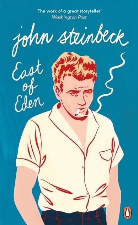Omslag till boken East of Eden av John Steinbeck