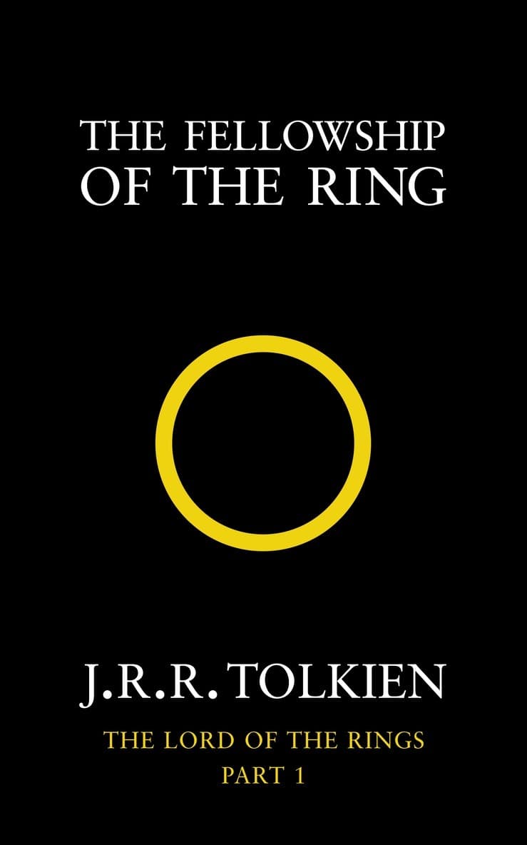 Omslag till boken Fellowship of the Ring av J. R. R. Tolkien