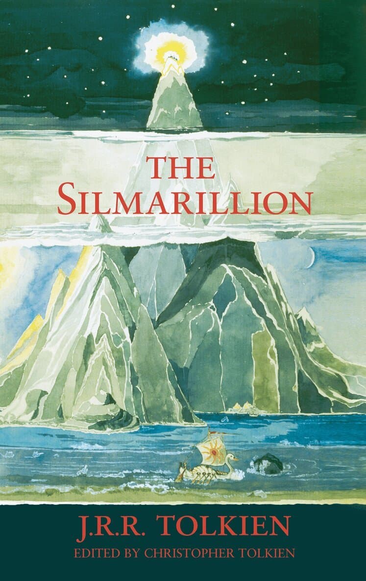 Omslag till boken Silmarillion av J. R. R. Tolkien