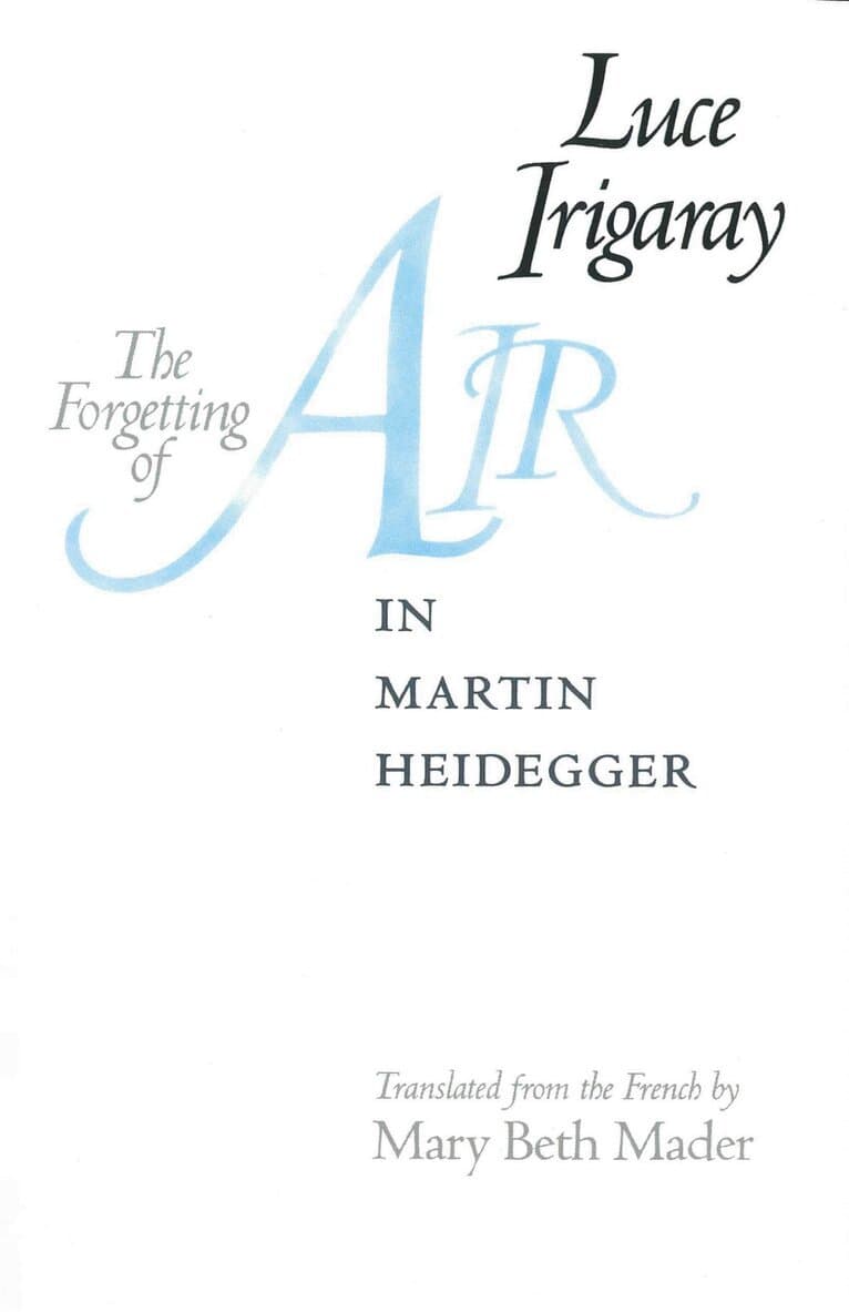 Forgetting of Air in Martin Heidegger