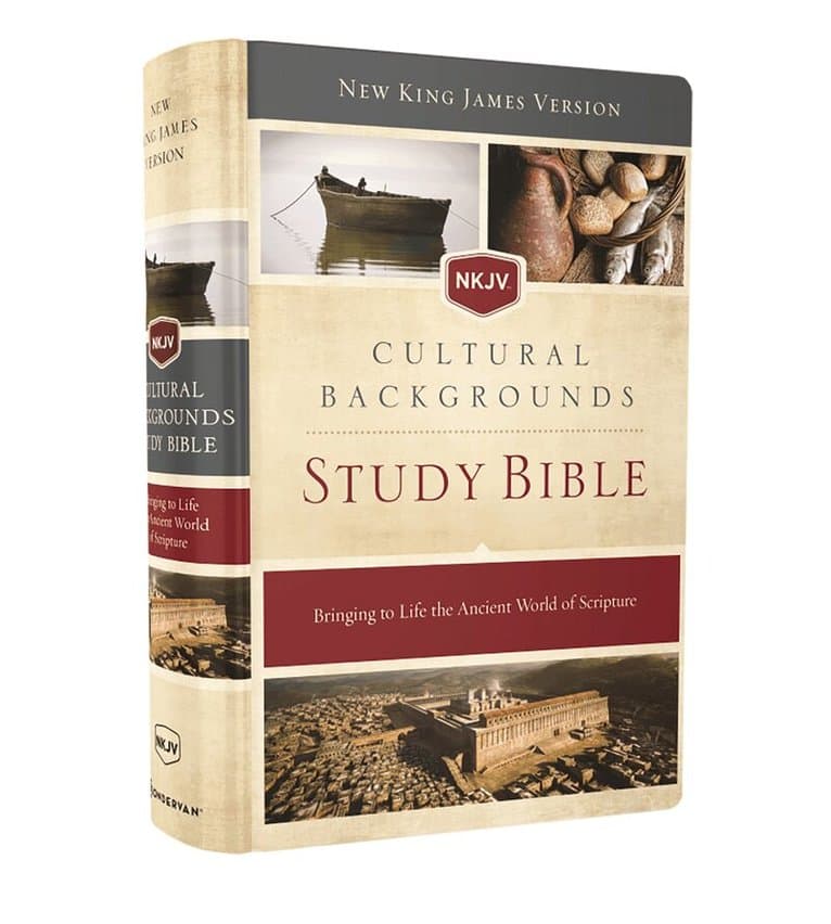 NKJV, Cultural Backgrounds Study Bible, Hardcover, Red Letter