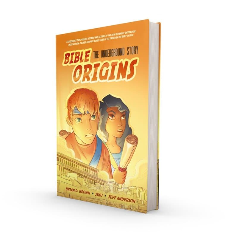 Bible Origins (Portions of the New Testament + Graphic Novel Stories), Hardcover, Orange