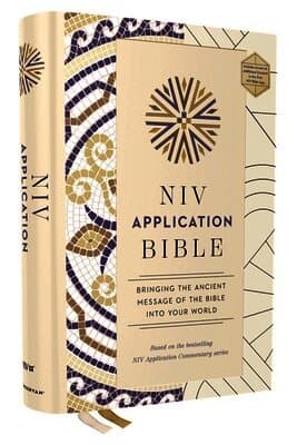 NIV Application Bible, Hardcover, Multi-Cream, Red Letter, Comfort Print