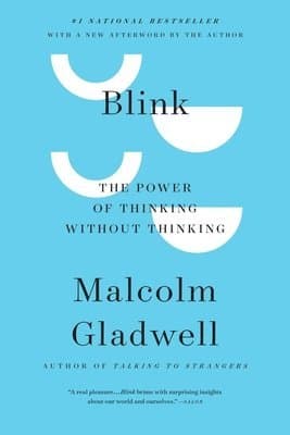 Omslag till boken Blink av Malcolm Gladwell