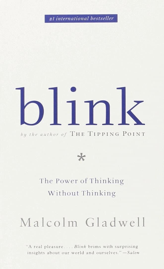 Omslag till boken Blink av Malcolm Gladwell