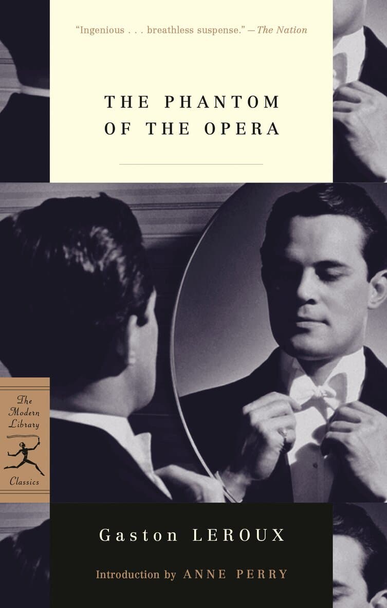 Omslag till boken Phantom of the Opera av Gaston Leroux