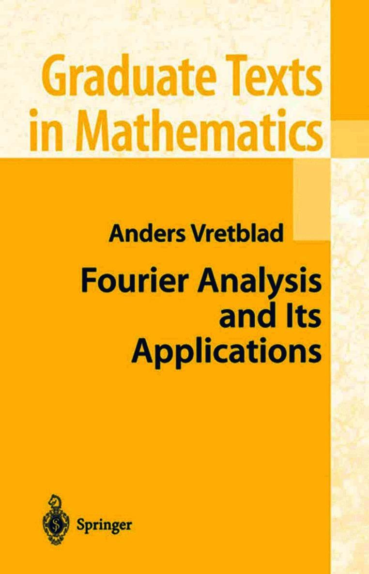 Fourier Analysis and Its Applications