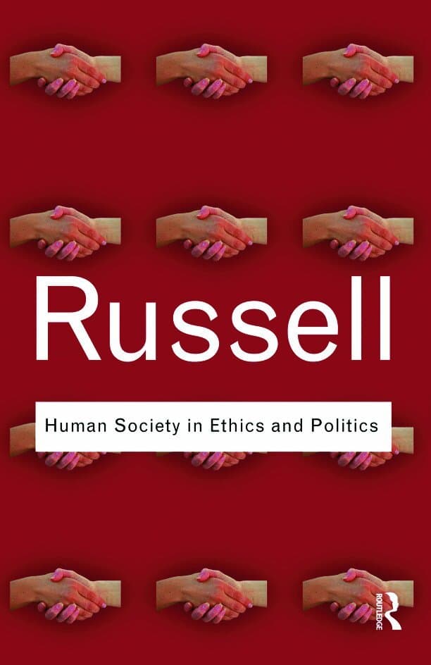 Omslag till boken Human Society in Ethics and Politics av Bertrand Russell