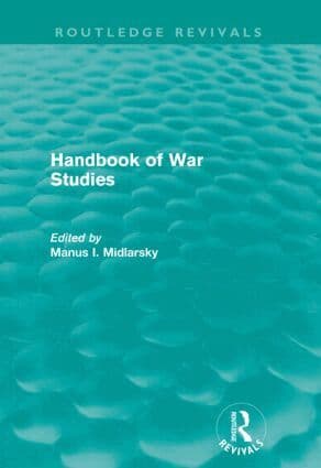 Handbook of War Studies (Routledge Revivals)